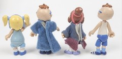Lot Of 4 Alvin & Chipmunks – 2 Simon & 2 Chipettes Jeanette Eleanor 80’s Jointed
