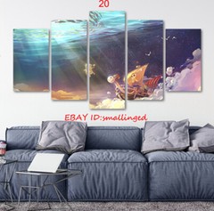 One Piece poster hang picture living room setting mural Decorate Luffy Ace Zoro