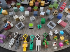 Huge Lot Of 90 Minecraft Action Figures & Accessories Everything Working! RARE!