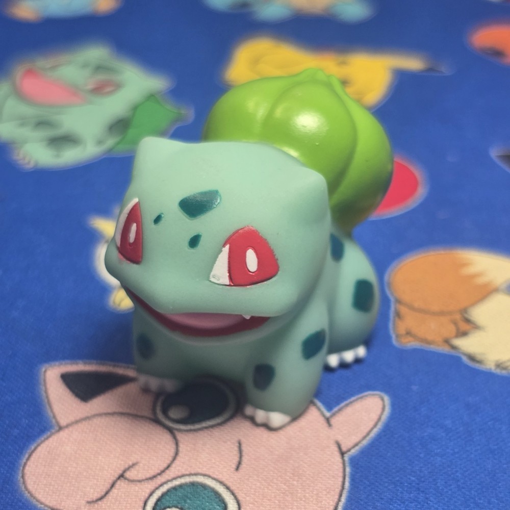 Pokemon Bulbasaur Figure Finger Puppet 2013 Nintendo Bandai Japan USA Seller Toy