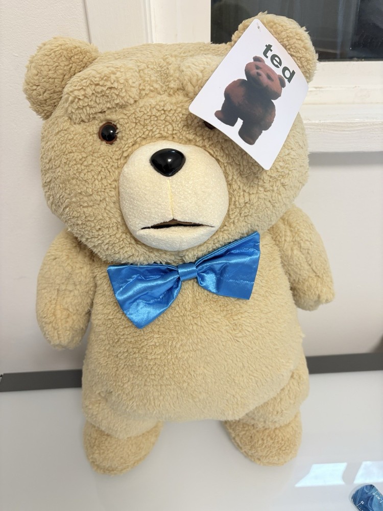 18″ Movie TED The Bear Plush Doll with Blue Tie Soft Animal Toy Kid’s Gift