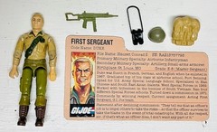 GI Joe 1983 Duke V1 Complete Tight File Card Vintage Hasbro Action Figure ARAH