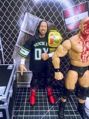 Custom Mattel WWE Elite Fixup Lot I Jey Uso, Cody Rhodes, X-Pac and Stone Cold