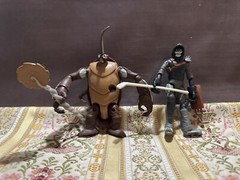 Teenage Mutant Ninja Turtles Casey Jones Cockroach Terminator Figure LOT