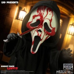 Mezco Living Dead Doll: Scream Bloody Glow-in-The-Dark Ghostface, 10″