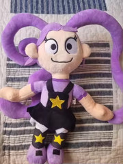 Cute Lily Lovebraids Plushie Purple Twisty Hair Star Outfit Game Soft Doll Toy