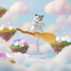 Flying Broom Animal Blind Box Mini Figure | One Random