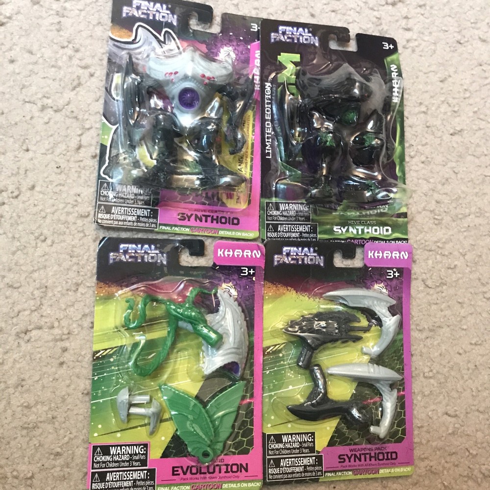 Final Faction LOT Synthoid With Modular parts PLUS VENOM BLACK VERSION