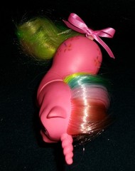 Rose: My Little Pony MLP Vintage Rainbow Unicorn Pinwheel EXCELLENT glittery G1