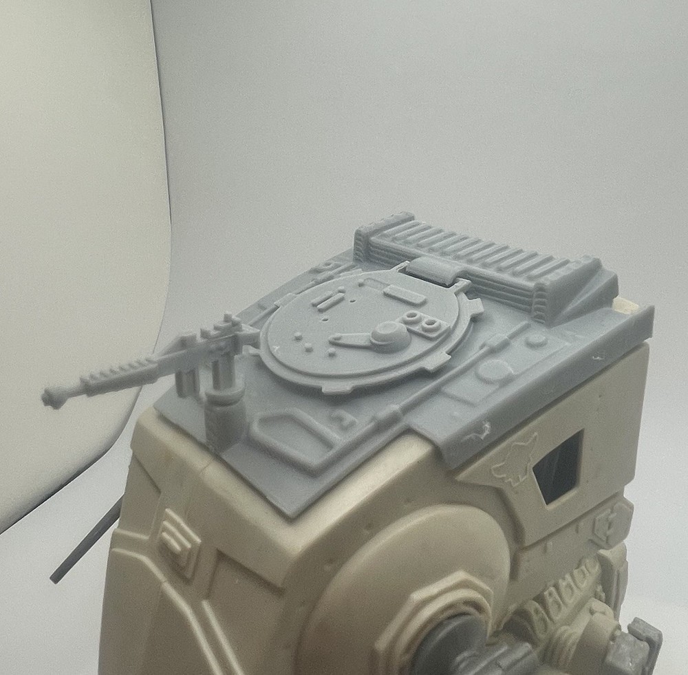 Vintage Star Wars Kenner AT-ST Scout Walker Canopy Hatch & Gun Repro Part 1981