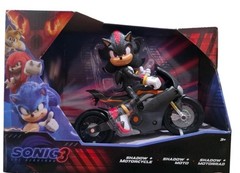 Sonic 3 Shadow the Hedgehog Articulated 5 inch Action Figure w/ Motorcycle