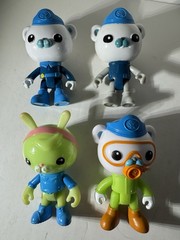 Octonauts Figures Lot of 9 Fisher-Price 2010 Captain Barnacles Kwazii Peso