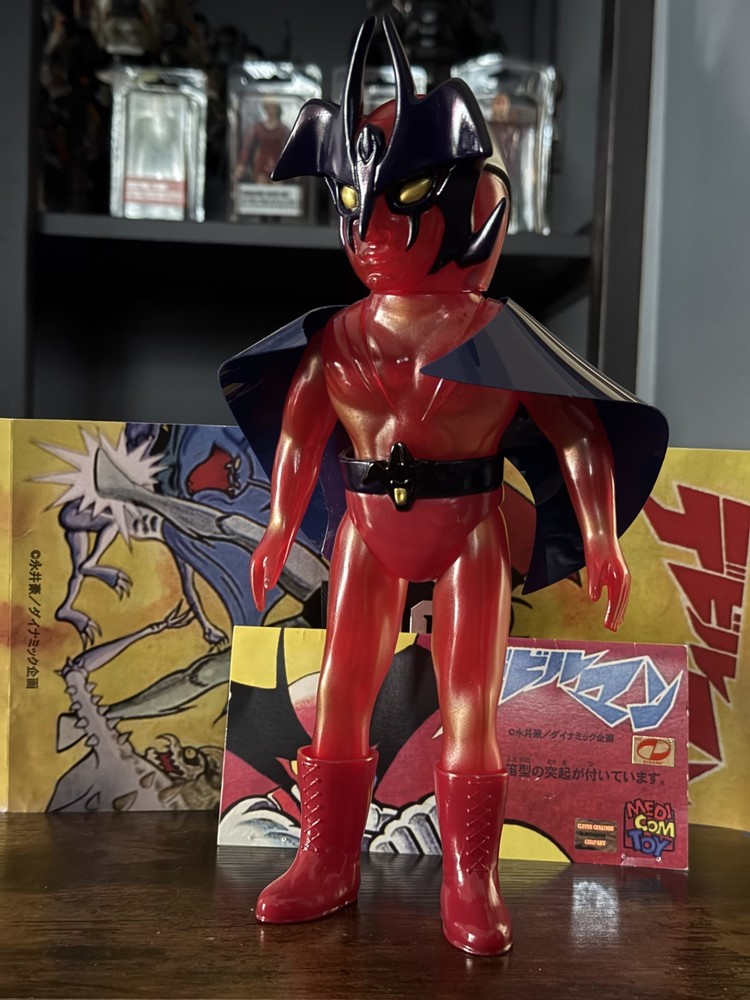 Medicom Toy Devilman Clear Red Sofubi Soft Vinyl Toy Zollmen MVH