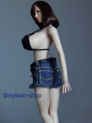 UANDD 1/6 No Finger Bone Seamless Huge Bust Body 12″ Female Figure Fit OB Head