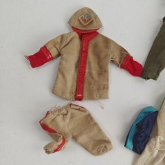Vintage Mego 1971 Action Jackson Jumpsuits/ Sports Uniforms Accessories Lot