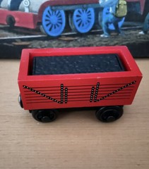 Authentic Learning Curve Wooden Thomas Train RARE Perego Coal Car! VGUC!