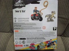 Owen & Blue, Jurassic, Fisher-Price Imaginext 3″ Figure with motorcycle