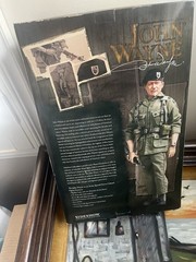Sideshow Collectibles John Wayne 12in Military Action Figure Boxed Rifle Beret