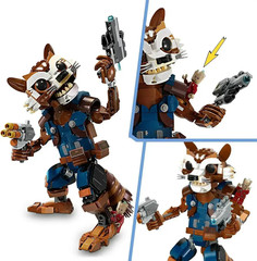 Space Raccoon & Baby Tree Hero Building Blocks Set Action Figure Model Brick Toy