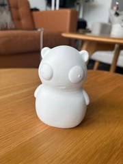 Bobs Burgers Kuchi Kopi 3D Printed Figure (white 3.75” tall)