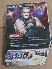 WWE Elite Rhyno Series 50 Wrestling Figure ECW First Time in Line Rhino NIB