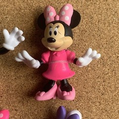 Disney Minnie Daisy PVC Plastic 2.5” Figure Lot of 4