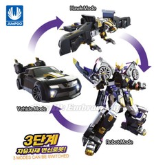MINIFORCE X RAY Ranger Hawk Mecha Vehicle Transforming Robot Machine Car Toy 7″
