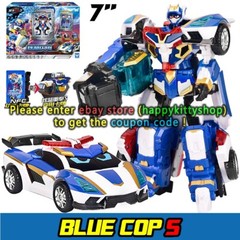 Metal Cardbot S Transform Action Figure Cop Police Car Vehicle Robot Toy For Boy