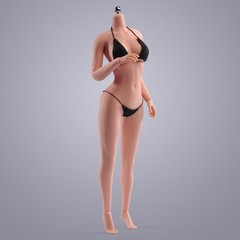 USA ANT AB003S 1/6 Female Seamless Body Model 12″ Flexible Normal Action Figure