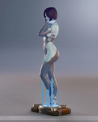 Cortana – Halo-25 cm Figure/Statue,3d printed,Painted,handmade