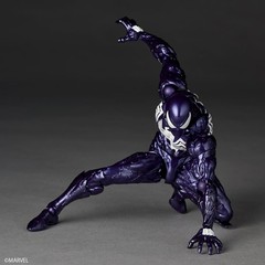 KAIYODO Revoltech Amazing Yamaguchi Symbiote Spider Man Purple Ver Action Figure