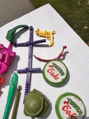 Vintage Lot Of TMNT Teenage Mutant Ninja Turtle Accessories (see Photos)