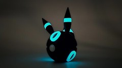 Shiny Umbreon (Glow In Dark) | Themed 3D Printed Pokeball | #0197 Umbreon