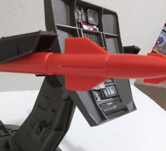 GI Joe Air Defense Battle Station, Vintage 1985, missing fin on missile, Hasbro