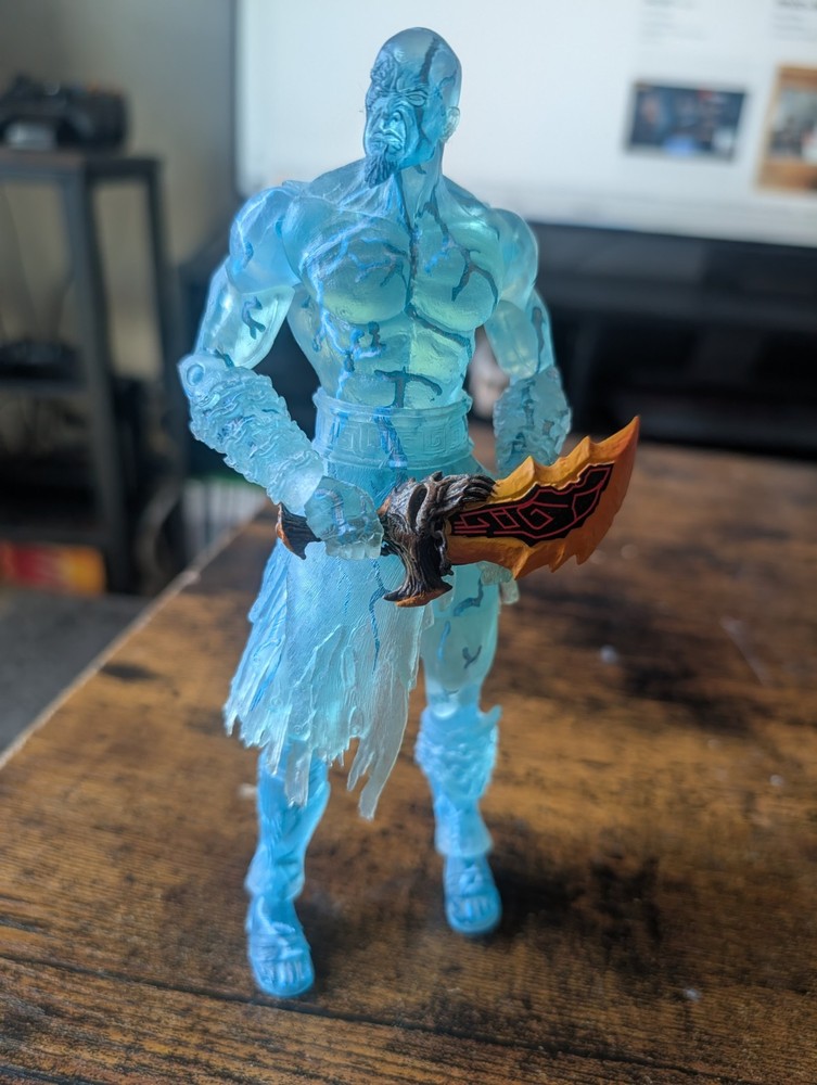 God of War 3 NECA Fear Kratos Comic Con Variant 7 Inch Figure with Blade Loose