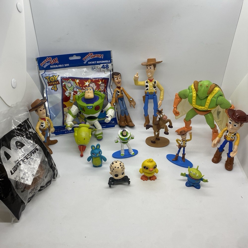 Disney Pixar Toy Story Bundle Assorted Lot of 14 Figures Plus Puzzle