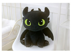How To Train Your Dragon Sitting Toothless Plush Doll 45cm Cute-100% Authentic