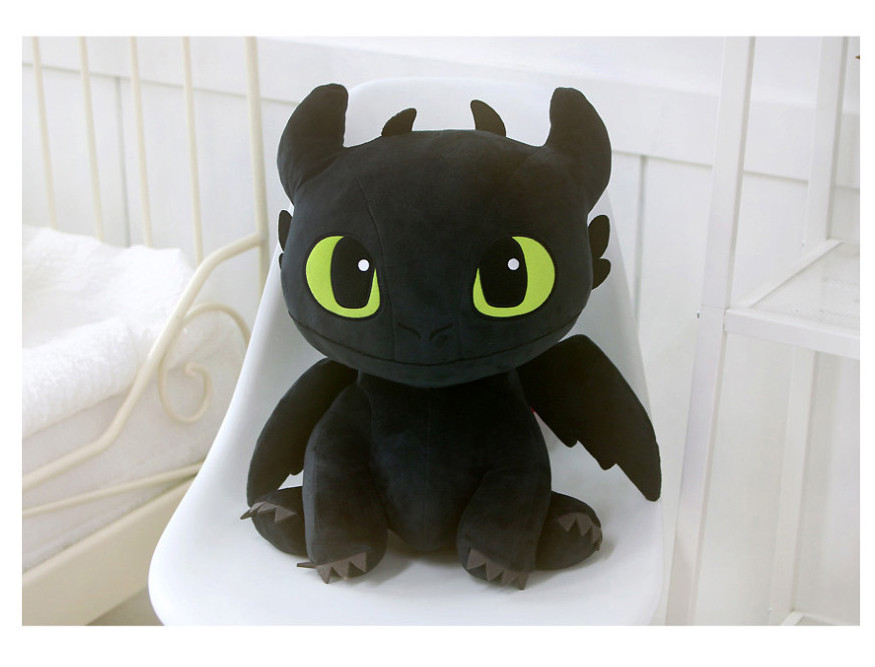 How To Train Your Dragon Sitting Toothless Plush Doll 45cm Cute-100% Authentic