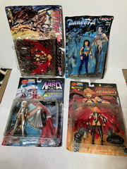Skybolt Toys Hellina, Pandora, Nira Action Figure Lot of 4 READ