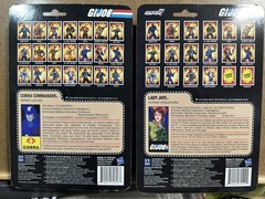 Lot of 4 G.I. Joe Super7 ReAction – Zartan, Firefly, Cobra Commander, Lady Jaye