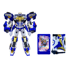 Metal Cardbot S Season2 BLUE COP TRINITY Transformer Robot Car Figure Toy 2024