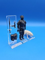G.I. Joe Vintage 1985 Snake Eyes V2 Acrylic Base Set Deluxe 🔥No Toy Included🔥