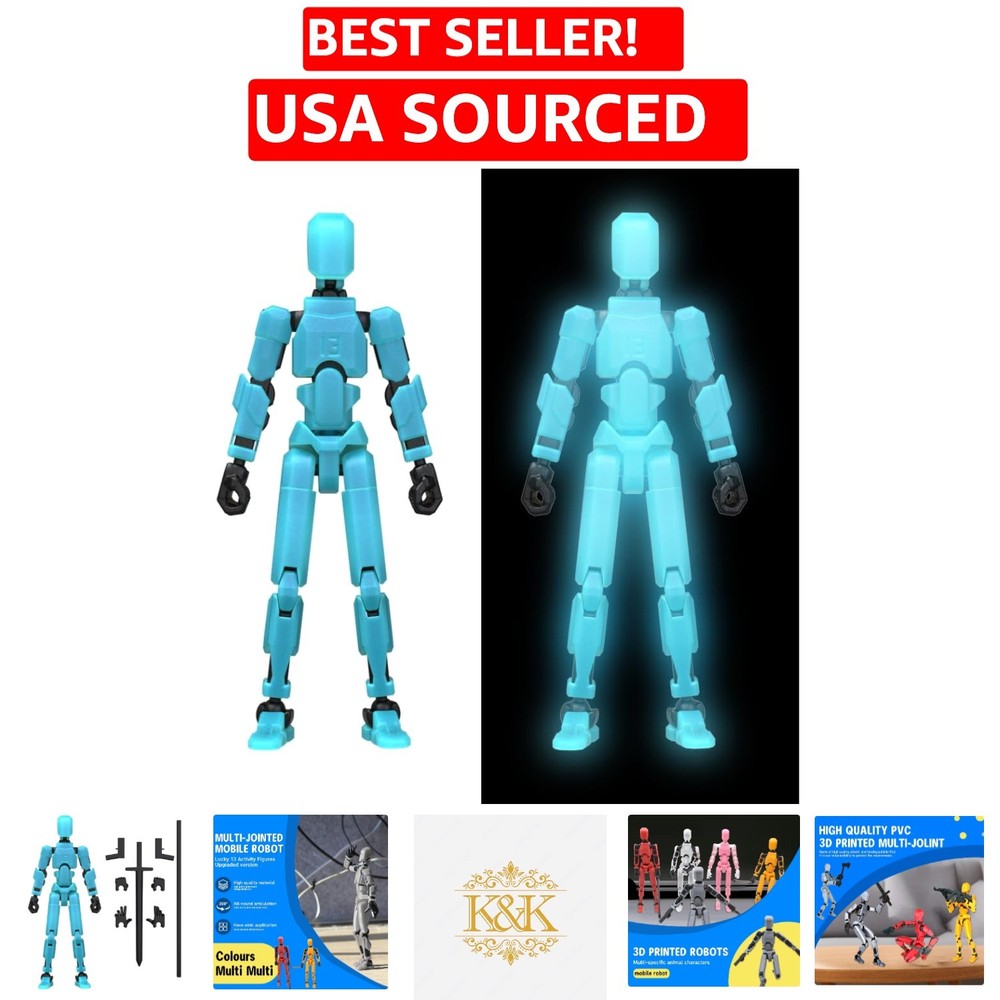 6-Inch Articulated Nova Titan 13 Robot Action Figure – Creative Play Essential