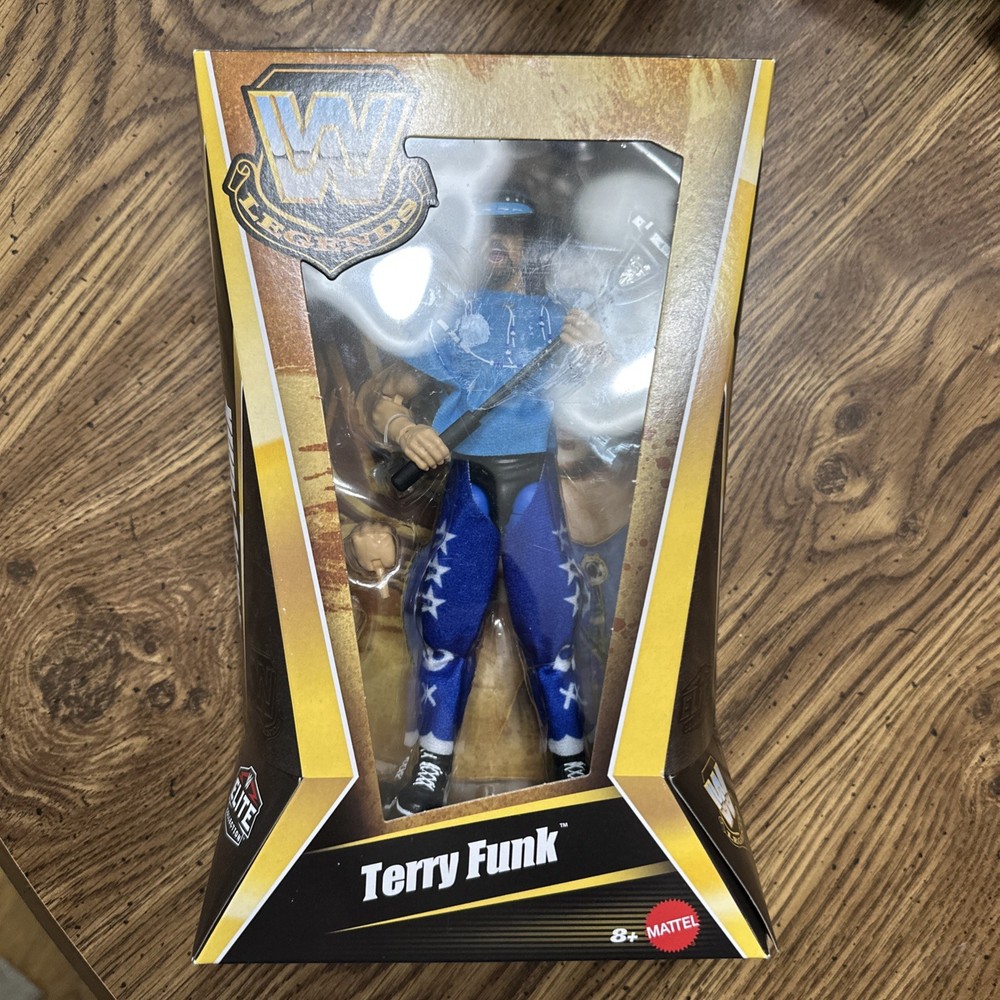 WWE Legends Elite Collection Series 27 Terry Funk Blue Shirt SEALED