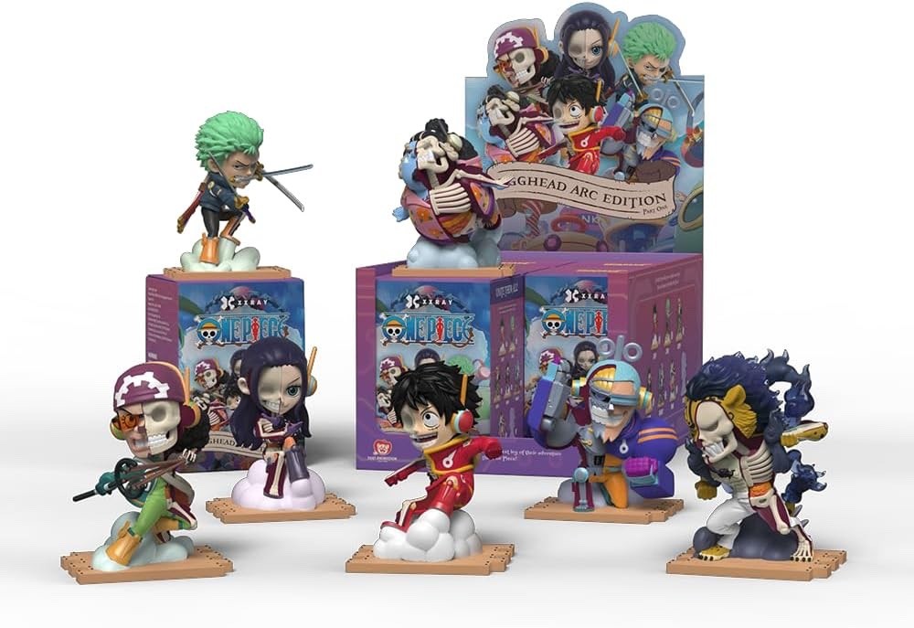 Mighty Jaxx XXRAY: One Piece Egghead Arc Series Part 1 | Sealed Tray of 6