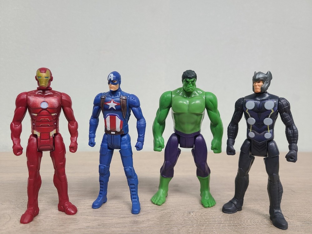 6 X Marvel Avengers 3.75 inch Articulated Action Figures Set LOT