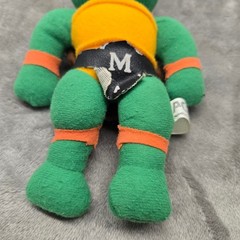 Vintage 1989 TMNT Michelangelo Plush Ace Novelty Teenage Mutant Hero Turtles 9″