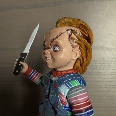 NECA Bride of Chucky Figure 7″Reel Toys Horror Doll W/ Knife Loose