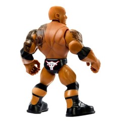 @WWE Knuckle Crunchers The Rock Action Figure&Accessories Bone Crushing Sounds🆕