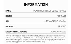 POP MART Peach Riot Rise Up Series Figures Peach Riot Blind Box Figures